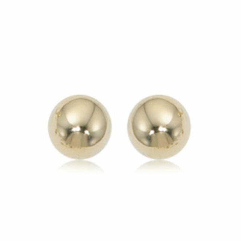 14K Gold 8Mm Ball Stud Earrings Earrings