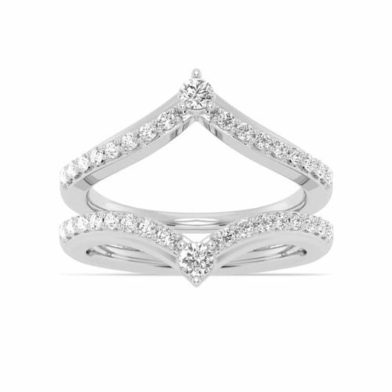 14K Gold Diamond Insert Band Jewelry