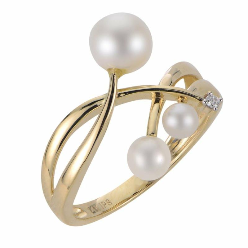 14K Gold Freshwater Pearl Ring Jewelry