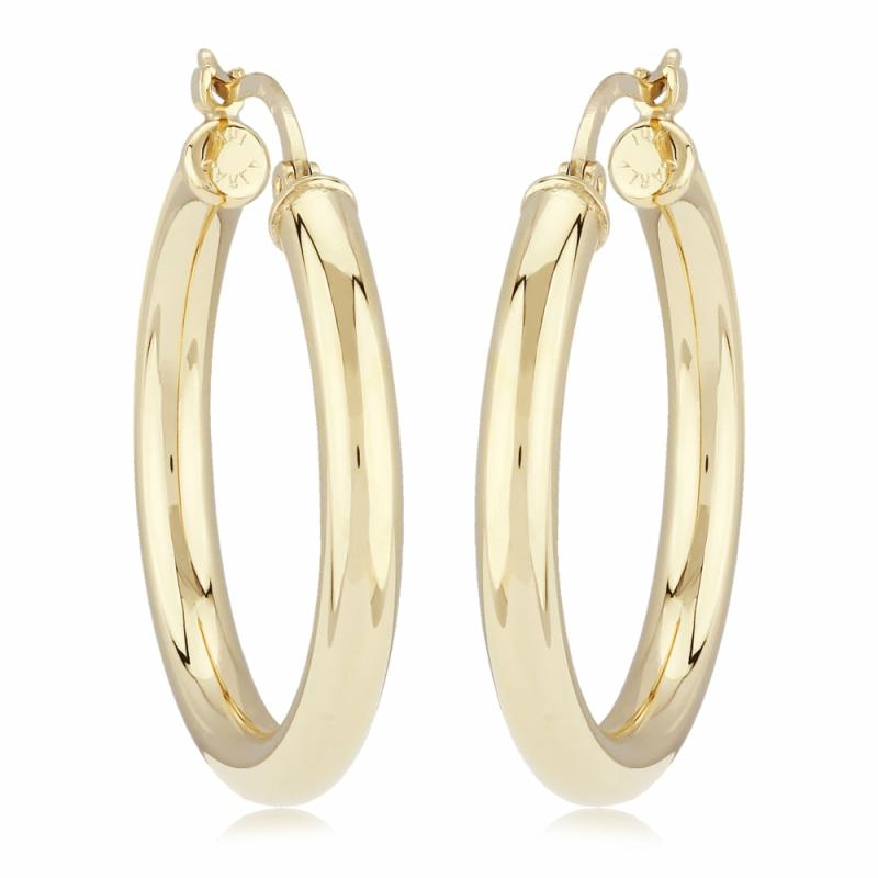 14K Gold Hoop Earrings Earrings