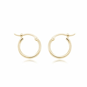 14K Gold Hoop Earrings Earrings