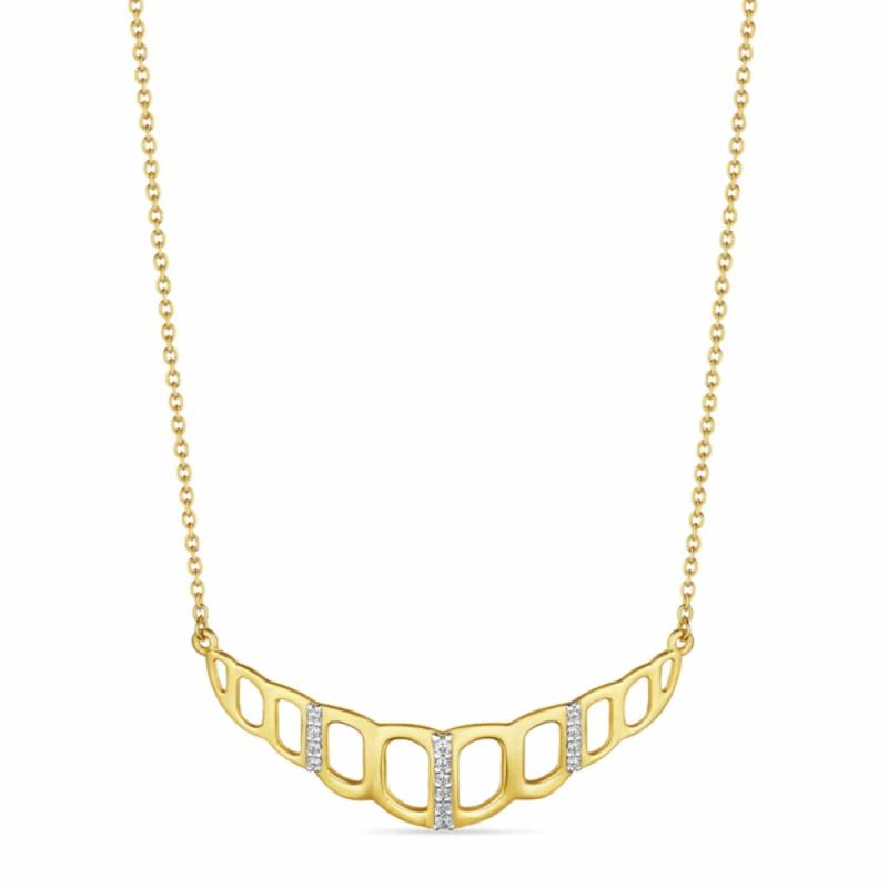 14K Selvaggia Pendant Necklace With Diamonds Jewelry