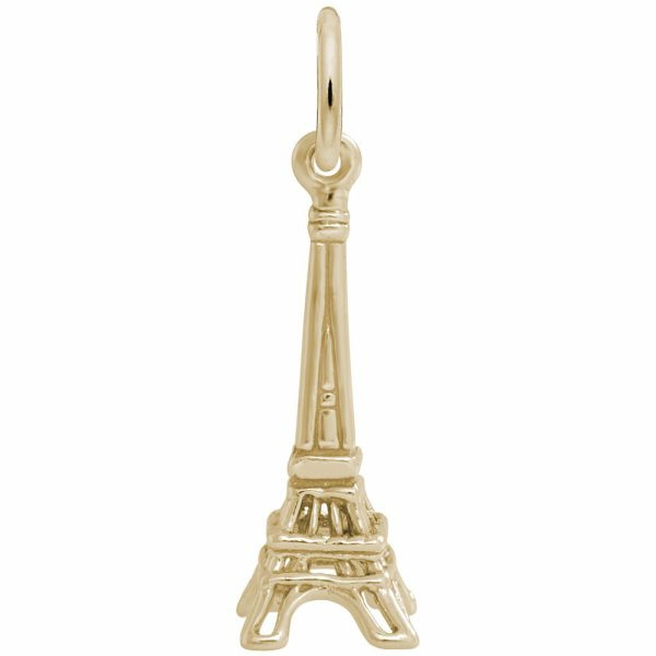 14K Yellow Gold Eiffel Tower Charm Charms & Pendants