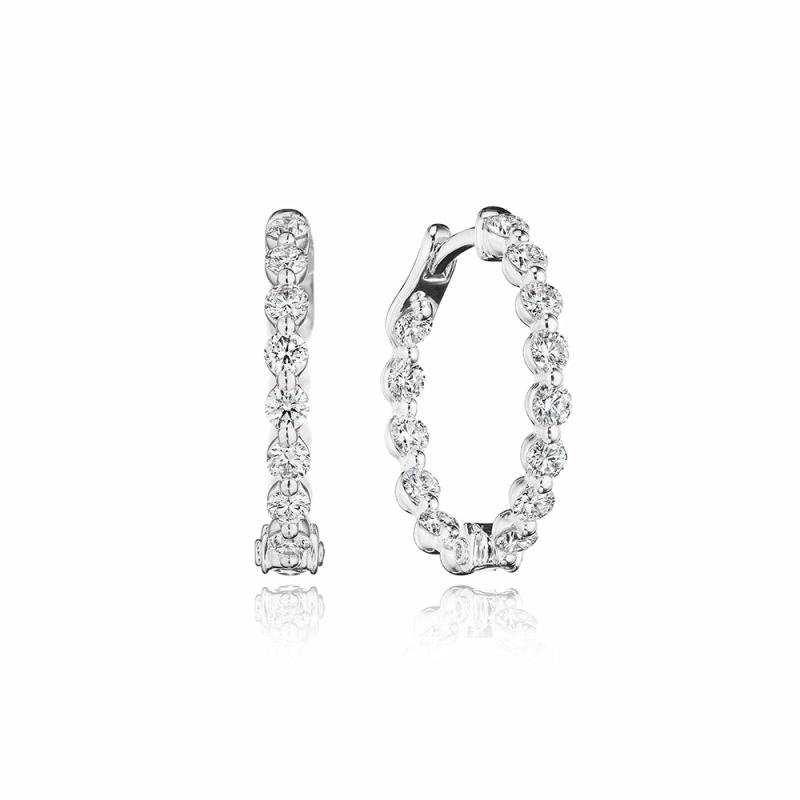 18K Diamond “Majesty” Hoop Earrings Earrings