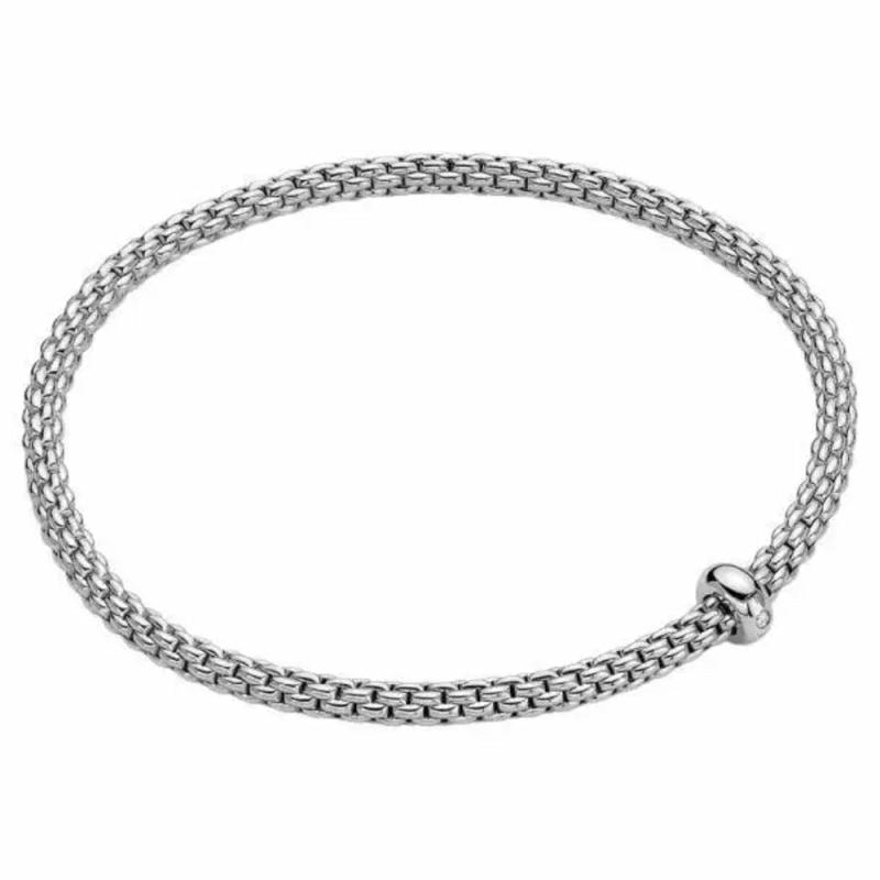 18K Prima Flex’It Bracelet With Single Diamond Bracelets