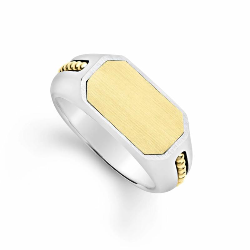 Anthem Two-Tone Octagon Ring Jewelry