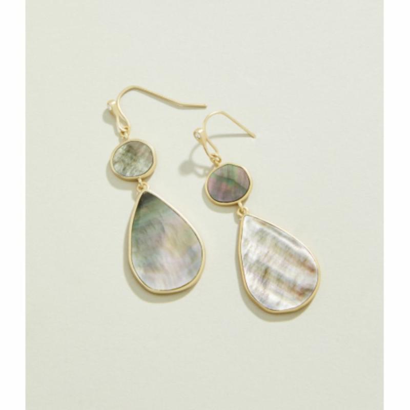 Batina Earrings Grey Mother-Of-Pearl Earrings