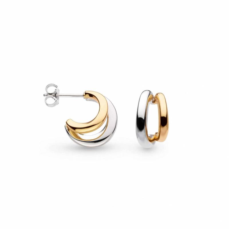 Bevel Cirque Link Twin Hoop Earrings Earrings