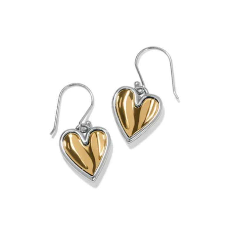 Cascade Heart Reversible French Wire Earrings Earrings