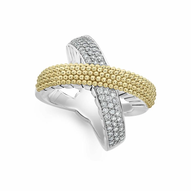 Caviar Lux X Diamond Ring Jewelry