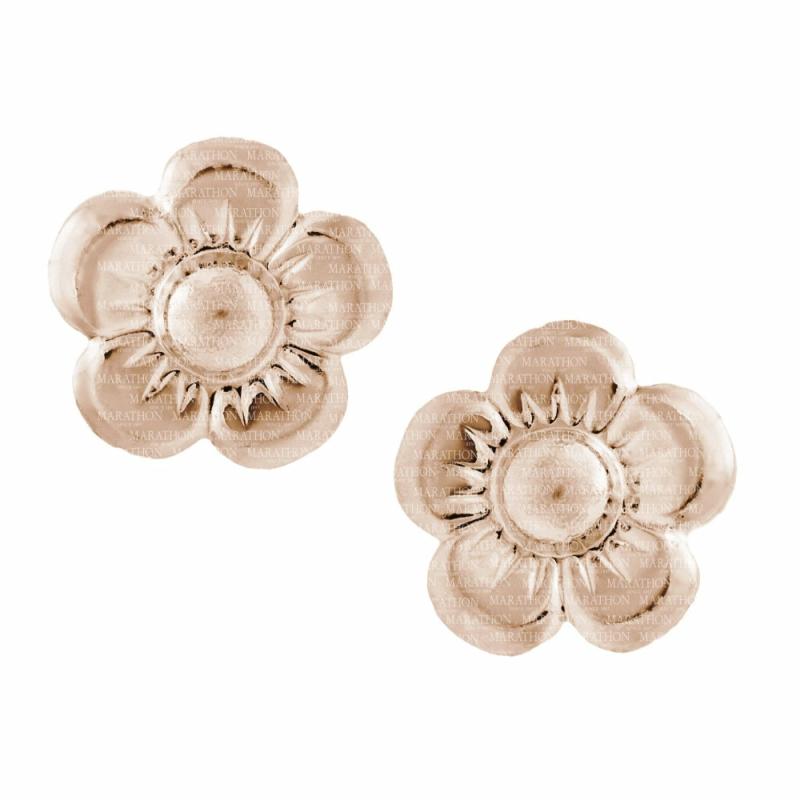 Children’s 14K Rose Gold Flower Stud Earrings Children's Jewelry