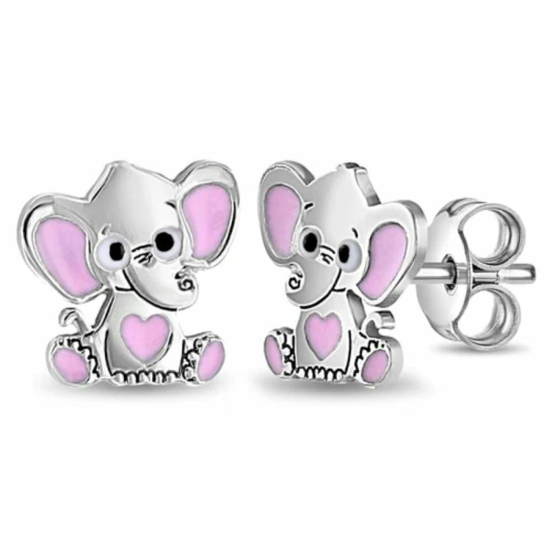 Children’s Bashful Elephant Earrings Children's Jewelry