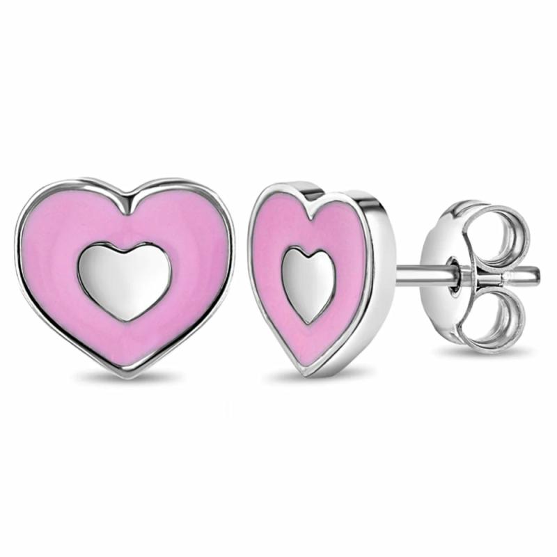 Children’s Groovy Heart Earrings Children's Jewelry