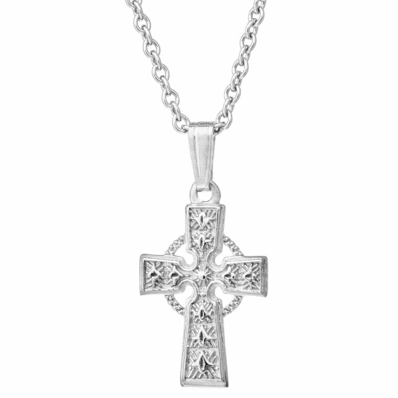 Children’s Silver Celtic Cross Pendant Necklace Children's Jewelry