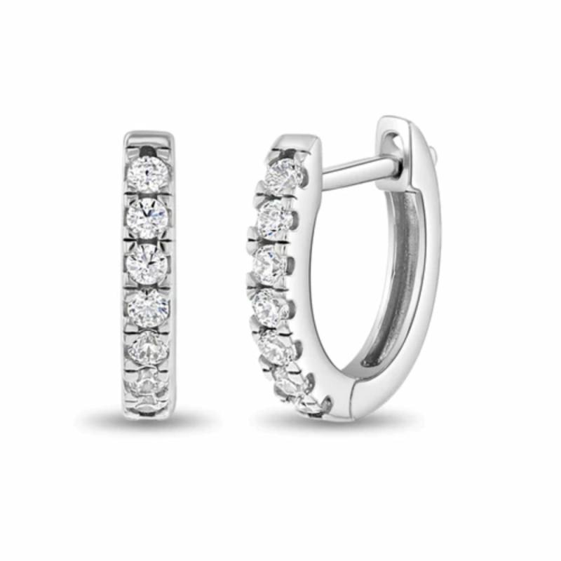 Children’s Small Multi Clear Cz Huggie Earrings Children's Jewelry