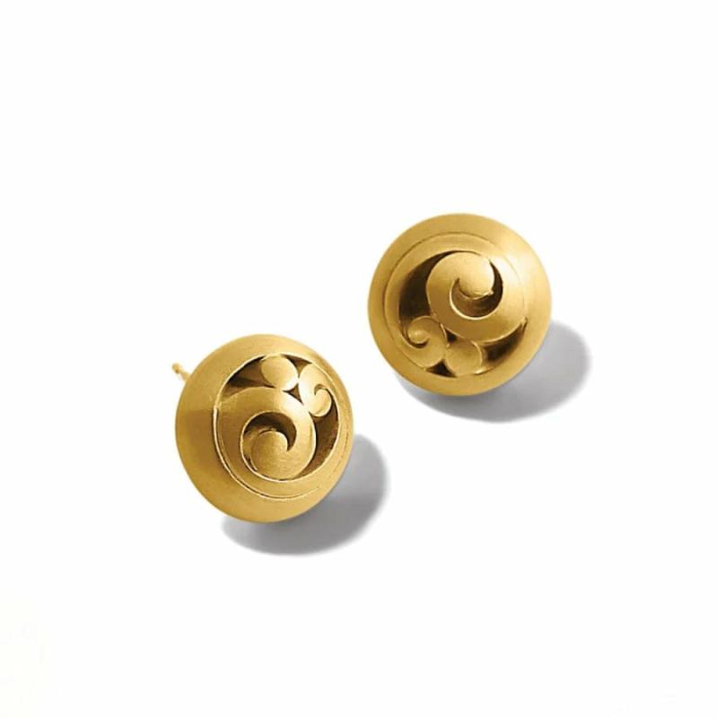 Contempo Post Earrings-Gold Tone Earrings