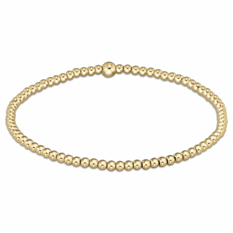 Extends Classic Gold 2-8Mm Bead Bracelet Bracelets