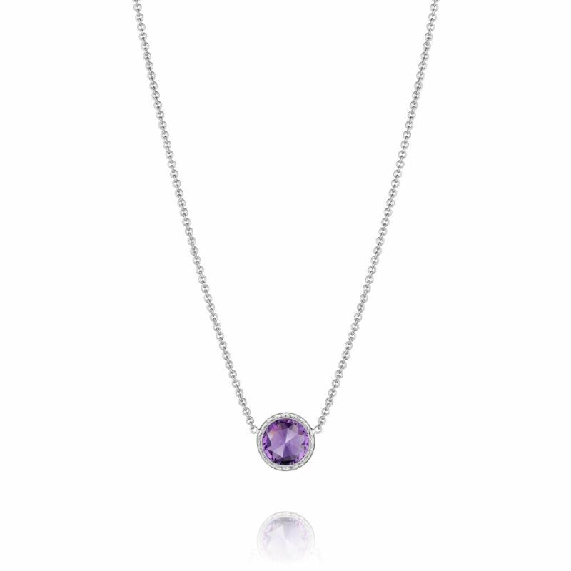 Floating Bezel Gemstone Necklace Jewelry