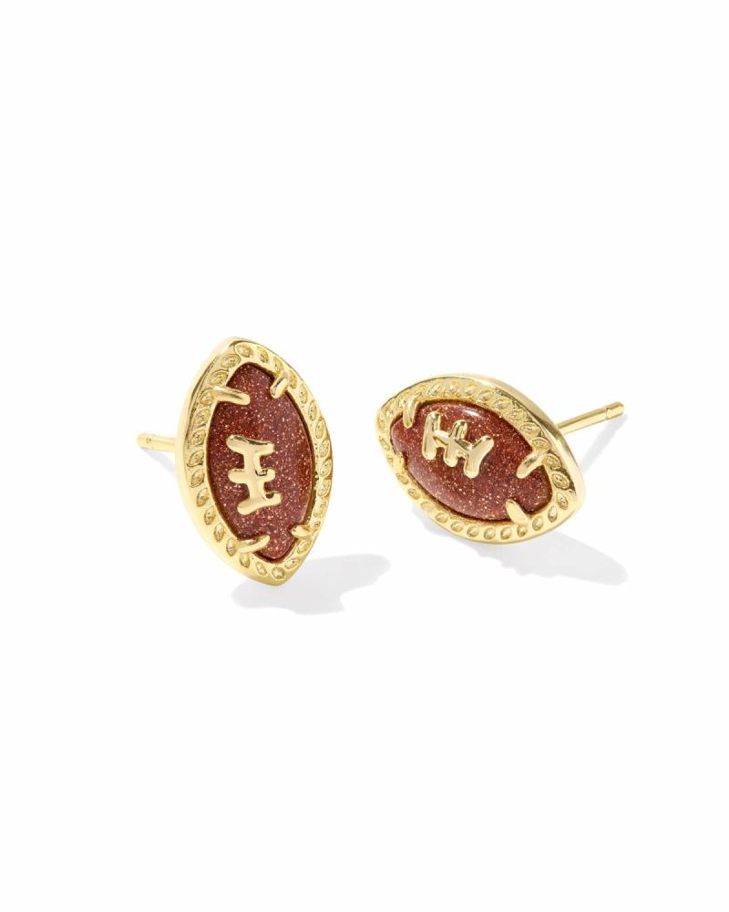 Football Stud Earrings Earrings