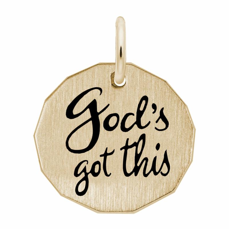 Gold Plate God’s Got This Charm Charms & Pendants