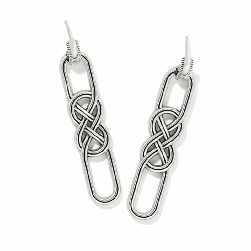 Interlok Braid Post Drop Earrings Earrings