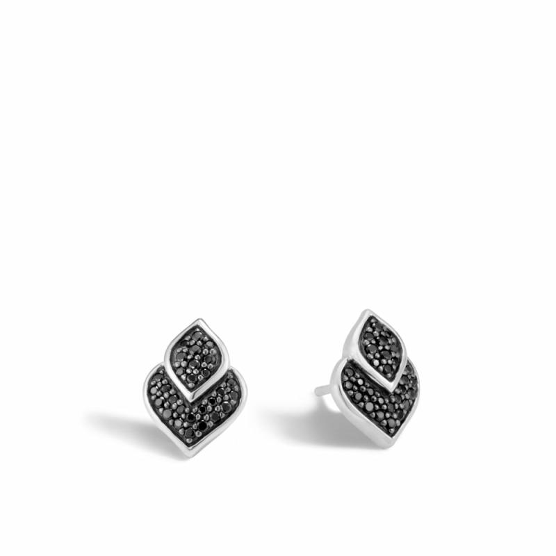 Legends Naga 13X9.5Mm Black Sapphire Stud Earring Earrings