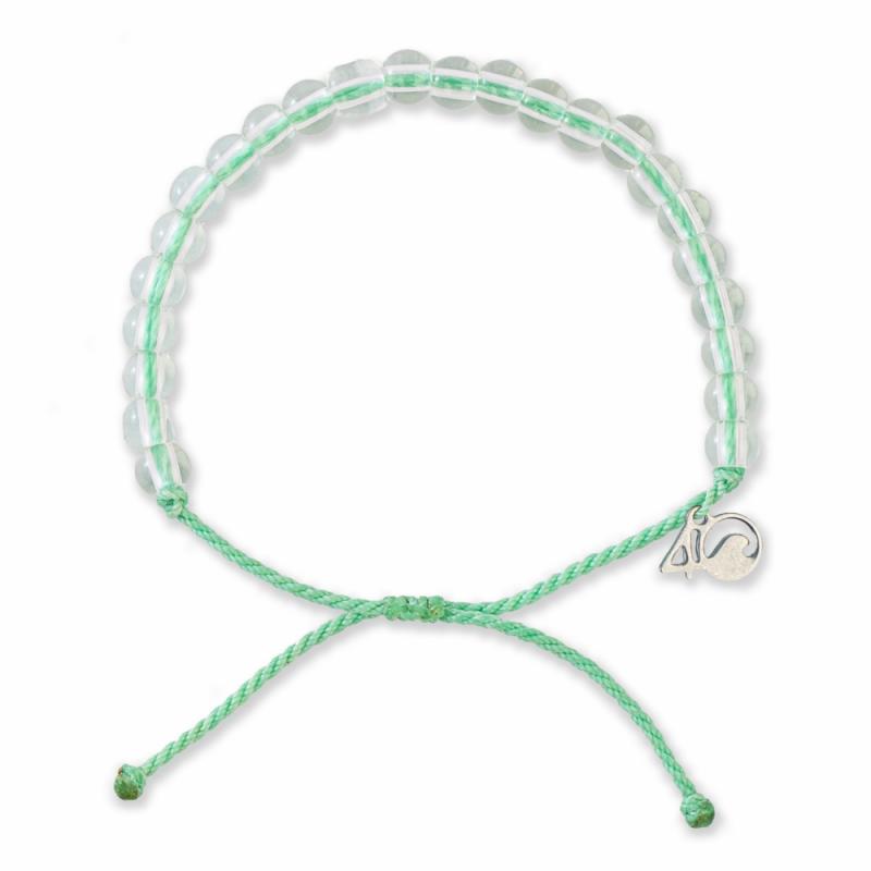 Loggerhead Sea Turtle Sea Foam Green Beaded Bracelet Bracelets