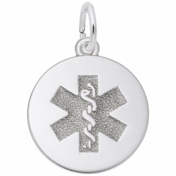 Medical Symbol Disc Charm – No Color Charms & Pendants