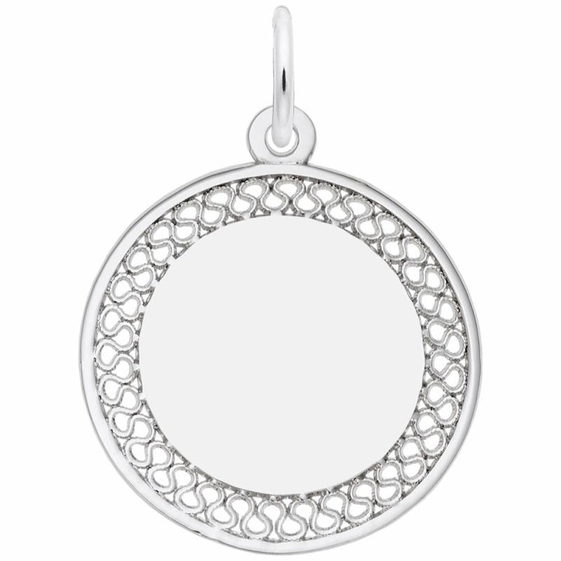 Medium Filigree Disc Charm Charms & Pendants