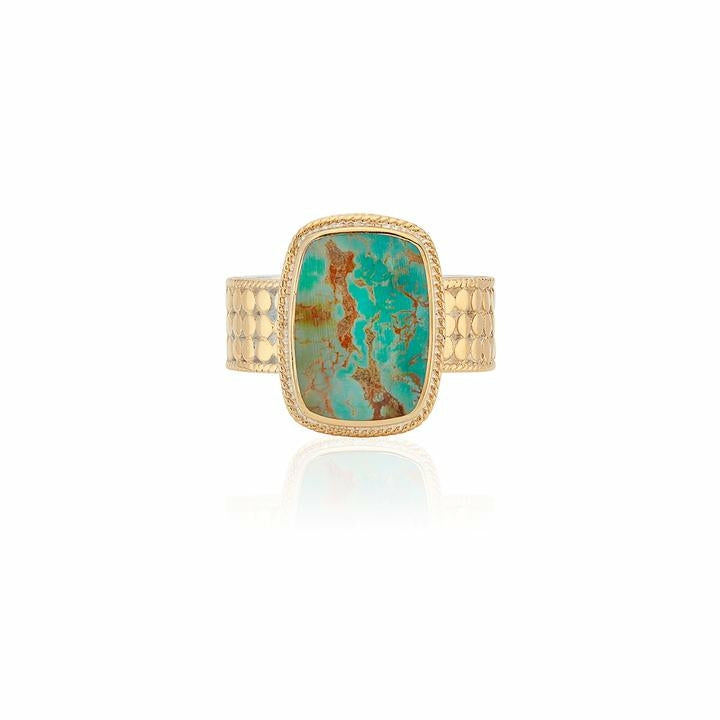 Medium Turquoise Cushion Ring Jewelry