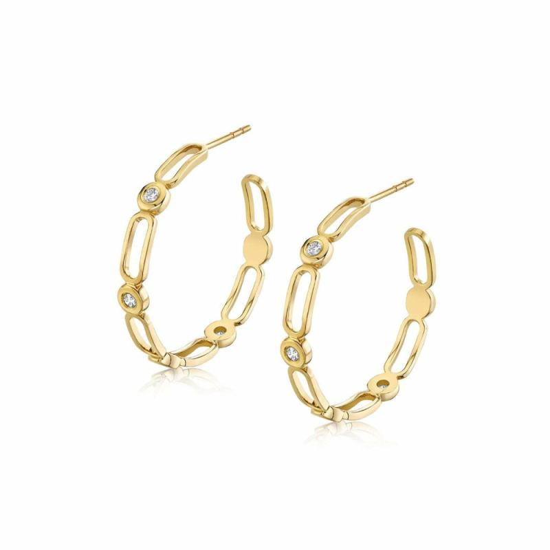 Michael M. 14K “Connection” Hoop Earrings Earrings