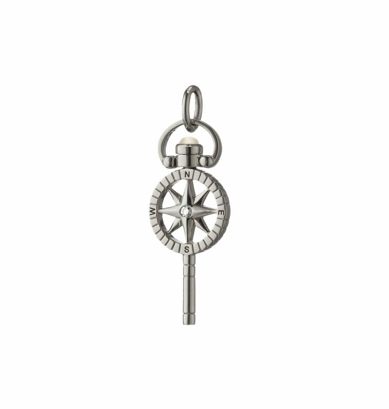 Mini “Adventure” Compass Key Charm Charms & Pendants