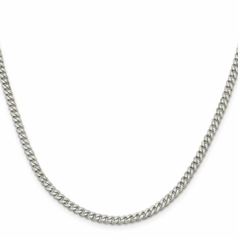 Silver 3.5Mm Curb Chain Jewelry