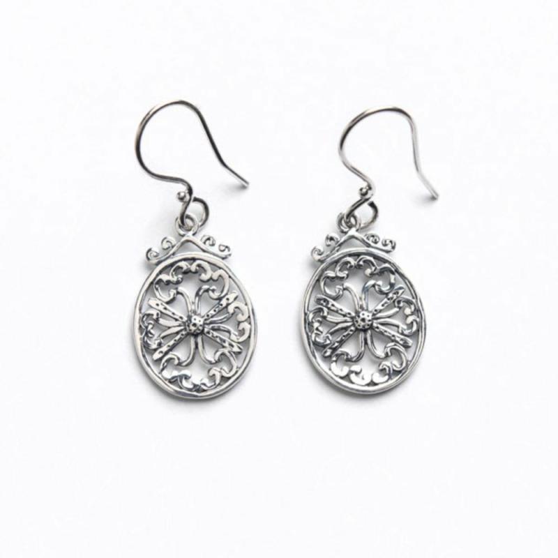 Silver Art Deco Earrings Earrings