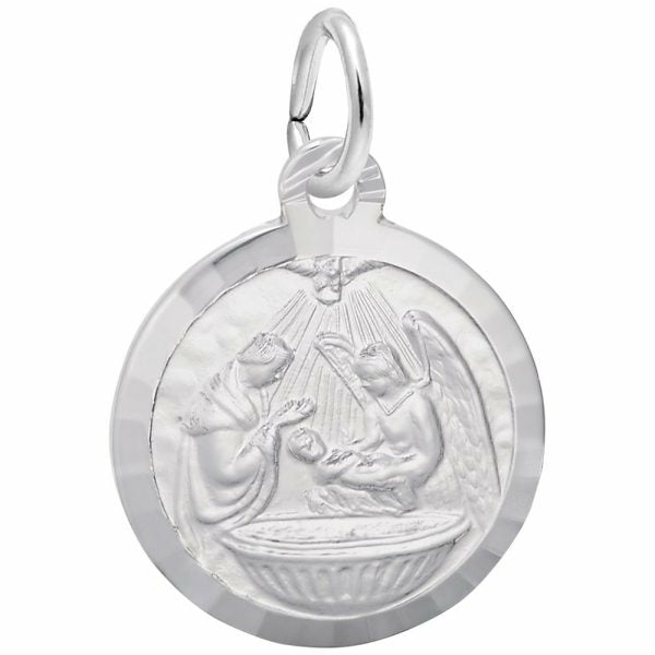 Silver Baptism Charm Charms & Pendants