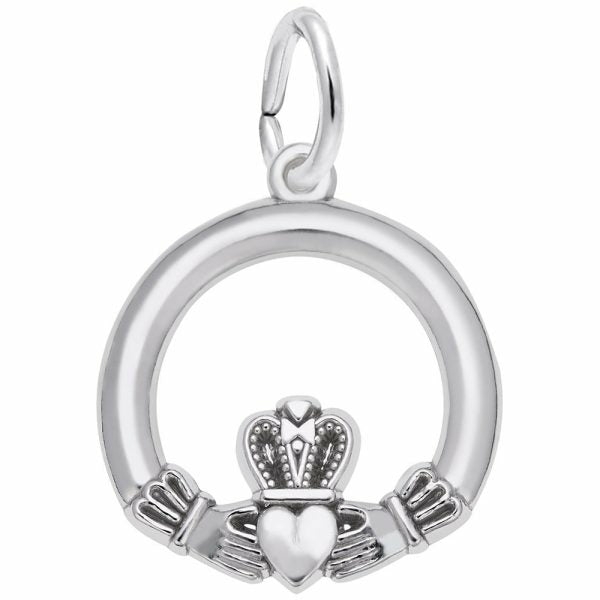 Silver Claddagh Charm Charms & Pendants