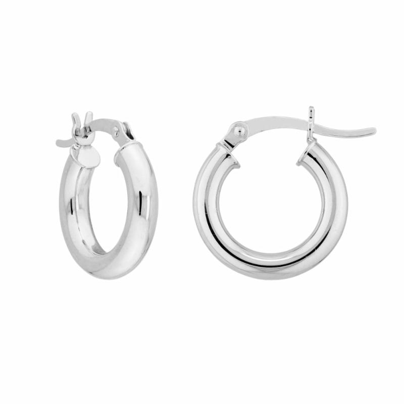 Silver Hoop Earrings Earrings