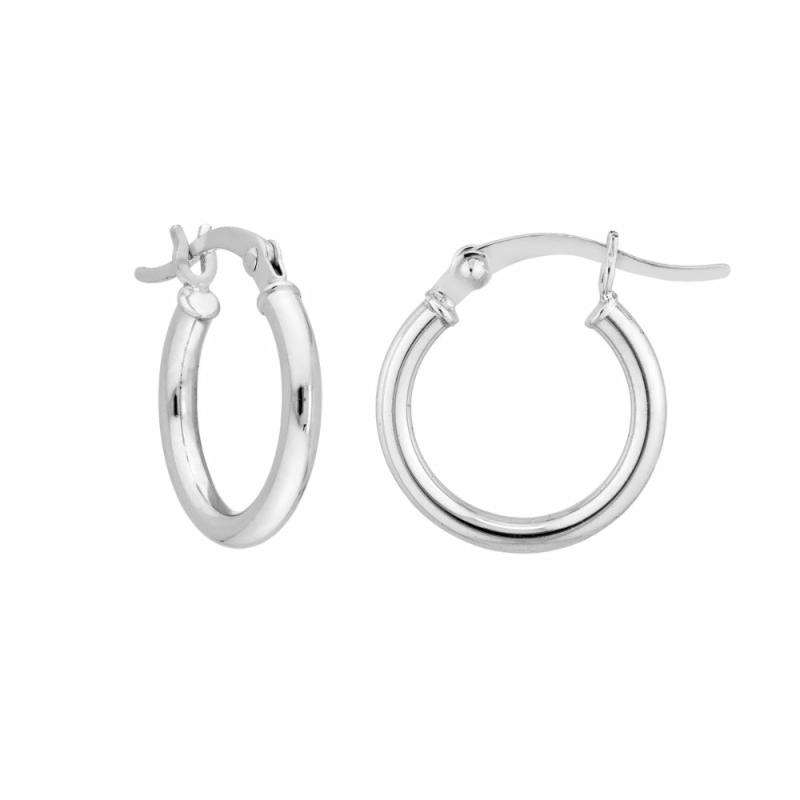 Silver Hoop Earrings Earrings