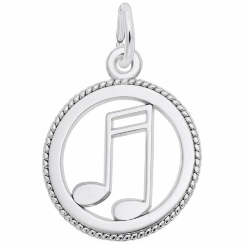 Silver Musical Note Charm Charms & Pendants