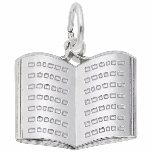 Silver Open Book Charm Charms & Pendants