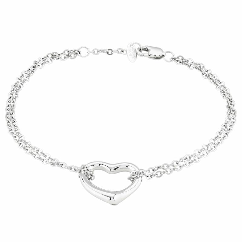 Silver Open Heart Bracelet Bracelets