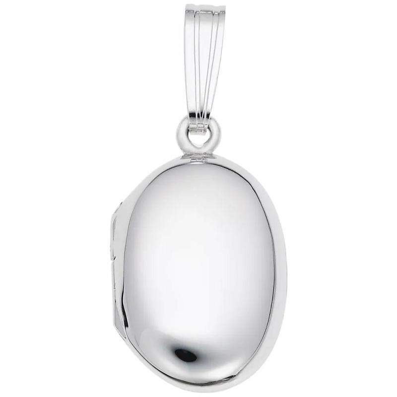 Silver Oval Locket Charm Charms & Pendants