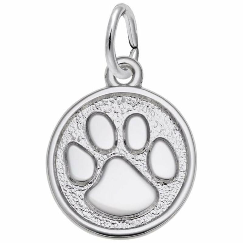 Silver Paw Print Charm Charms & Pendants