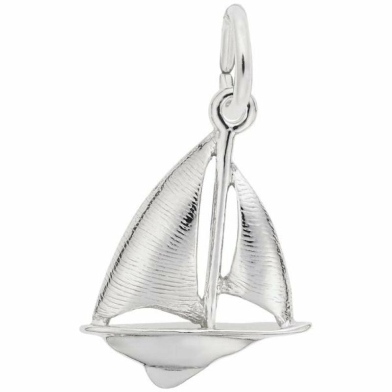 Silver Sailboat Charm Charms & Pendants