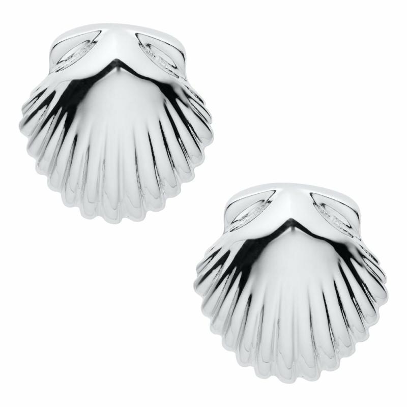 Silver Scallop Earrings Earrings