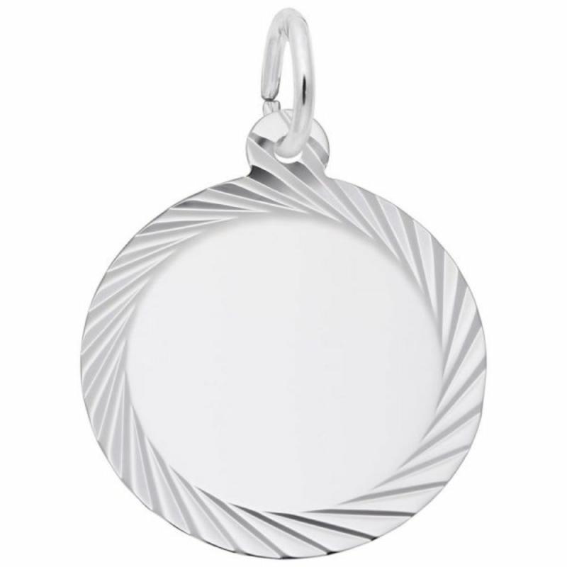 Silver Small Disc Charm Charms & Pendants