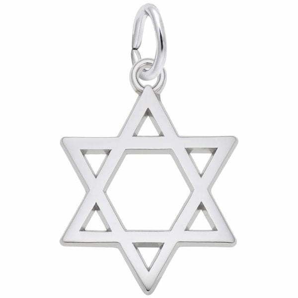 Silver Star Of David Charm Charms & Pendants