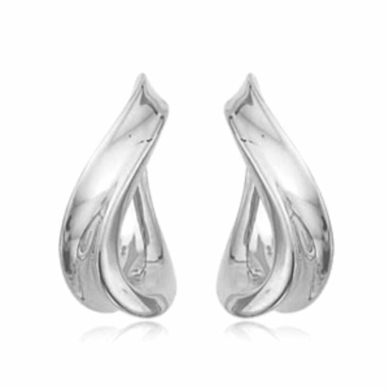 Silver Twisted Hoop Earring Earrings