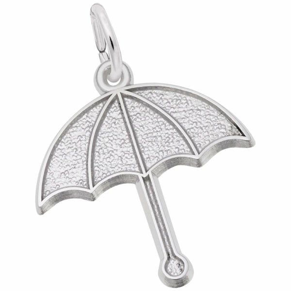 Silver Umbrella Charm Charms & Pendants