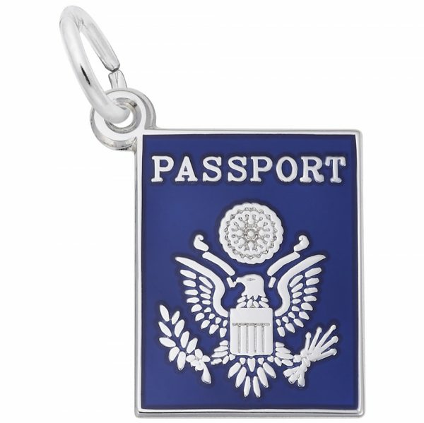 Silver United States Passport Charm Charms & Pendants